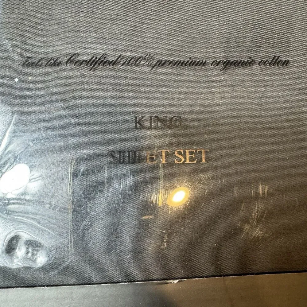 Tree Organic- 2000 Organic Sheet Set Solid Dark Gray Size Full  18